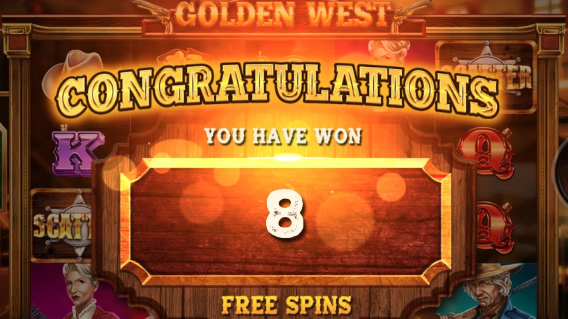 bonus freespin game slot golden west