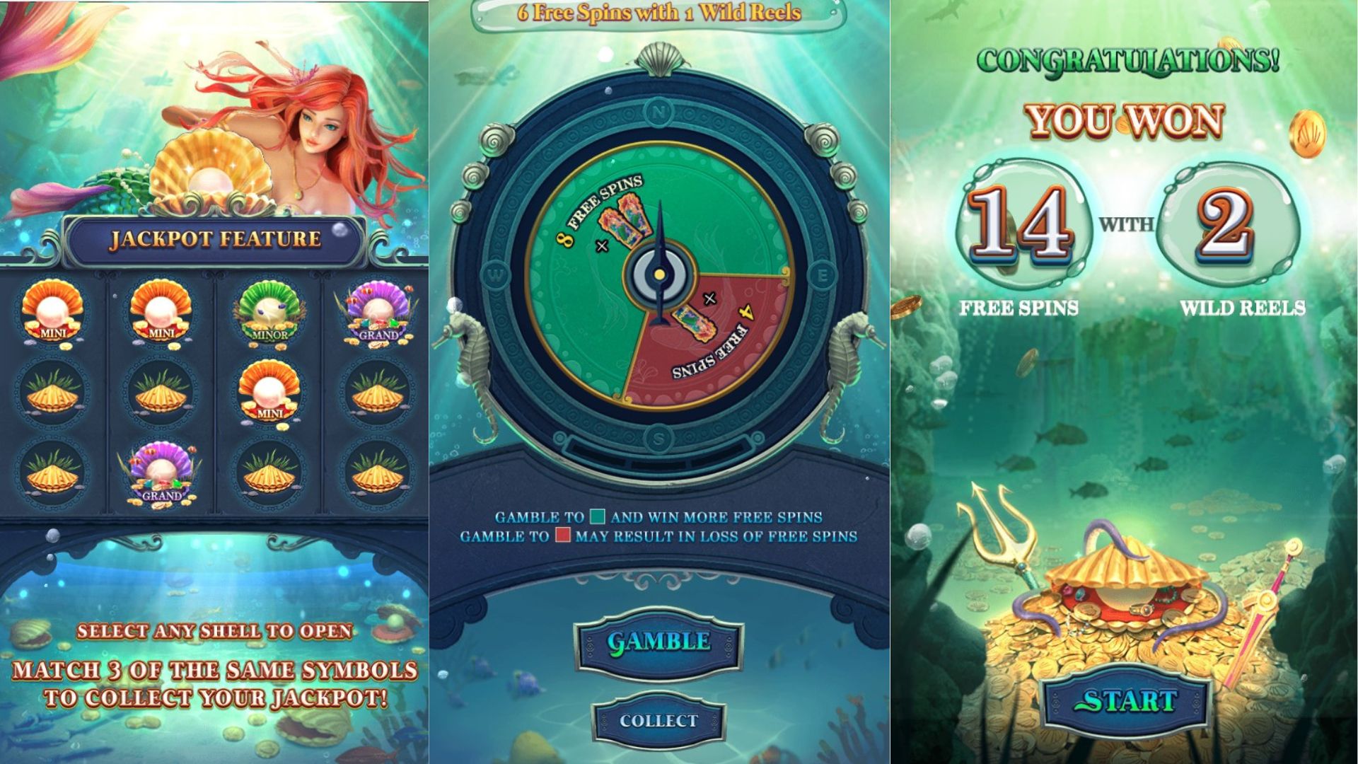 bonus freespin slot mermaid's treasure