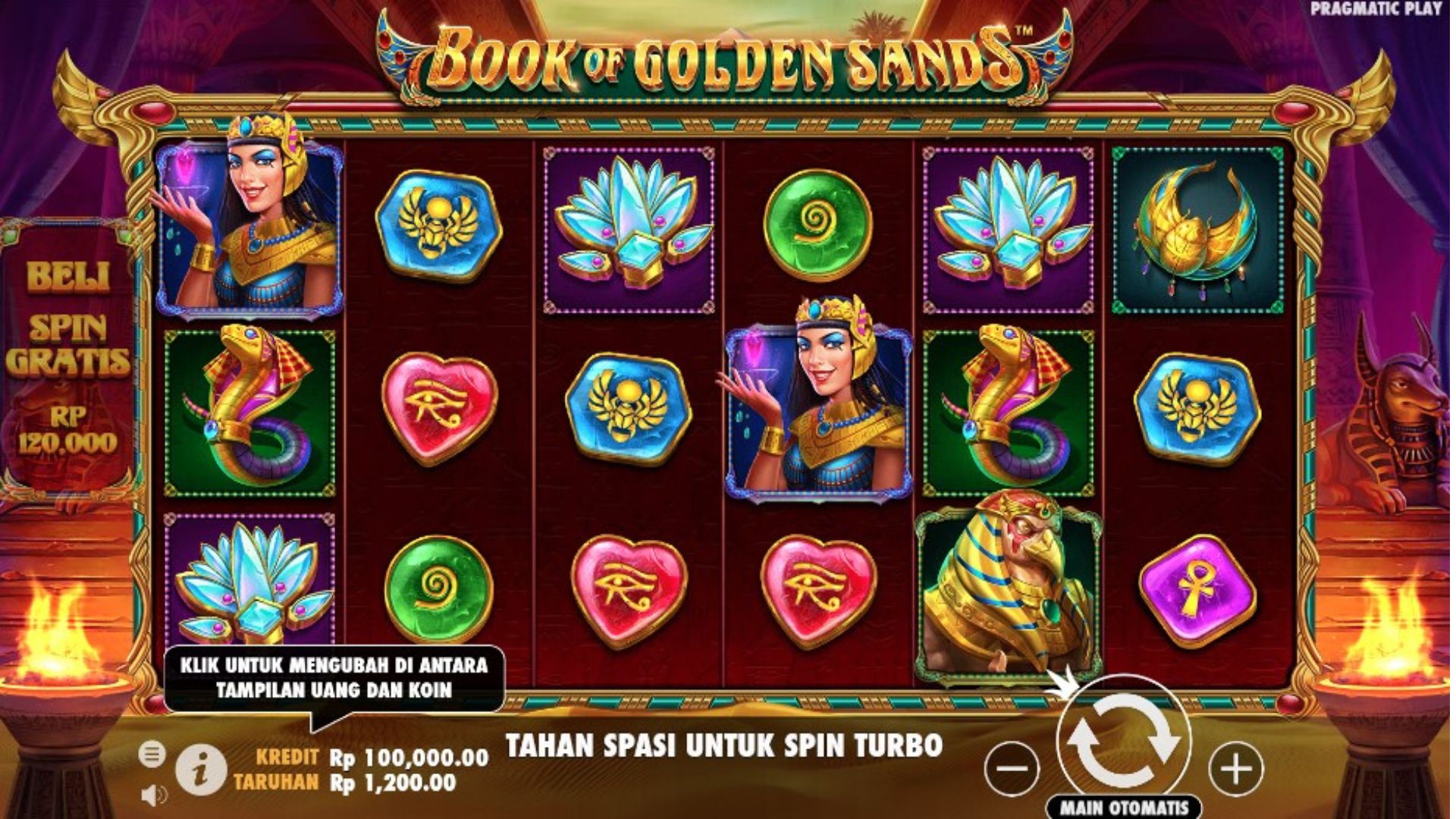 fitur book of golden sands