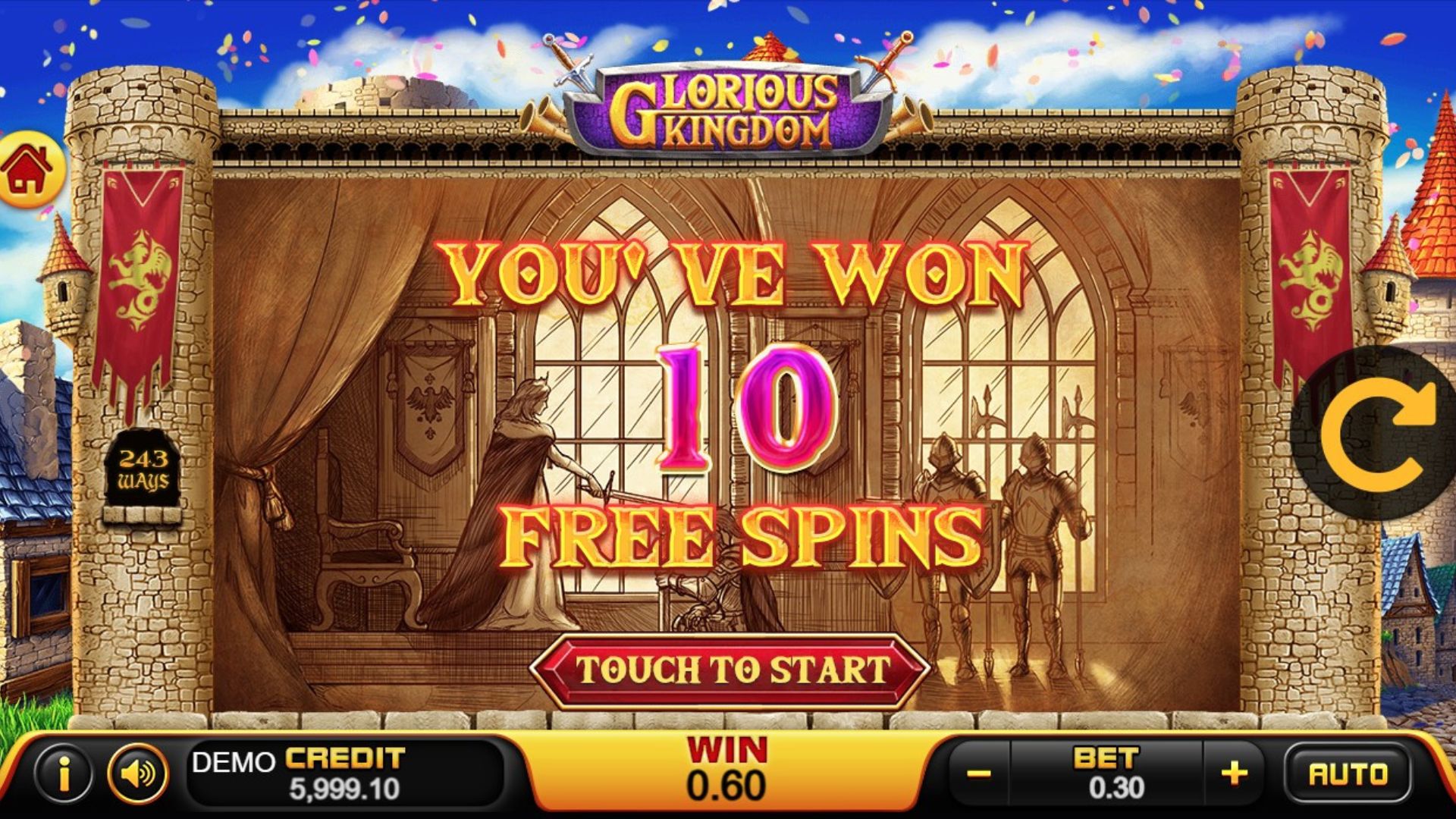 fitur game slot glorious kingdom