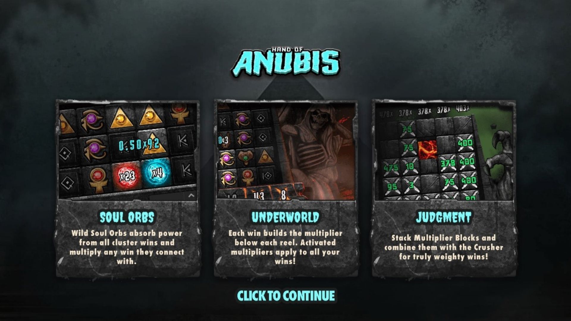 fitur game slot hand of anubis