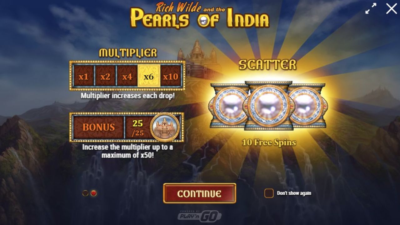 fitur game slot pearls of india