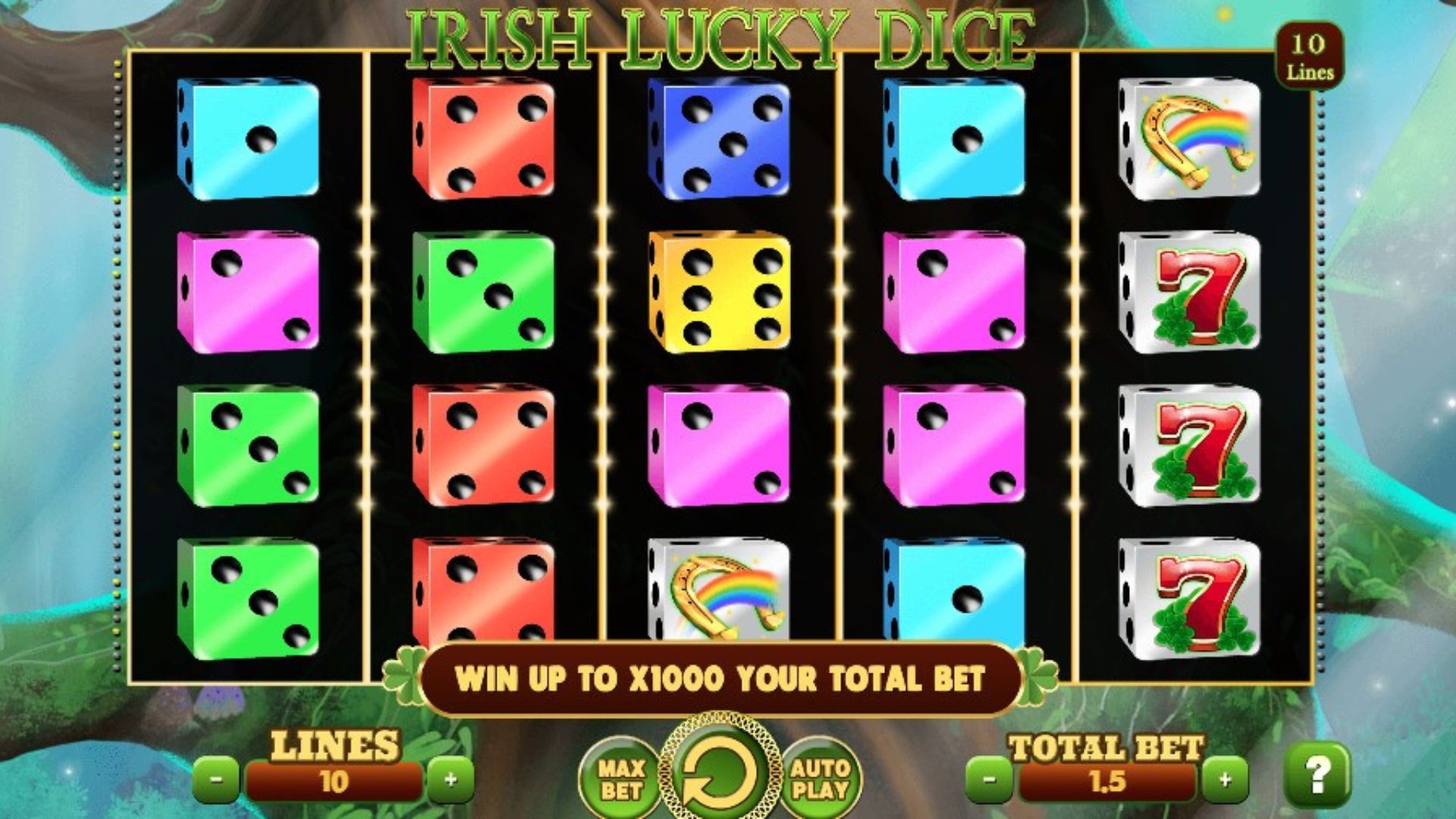 fitur irish lucky dice