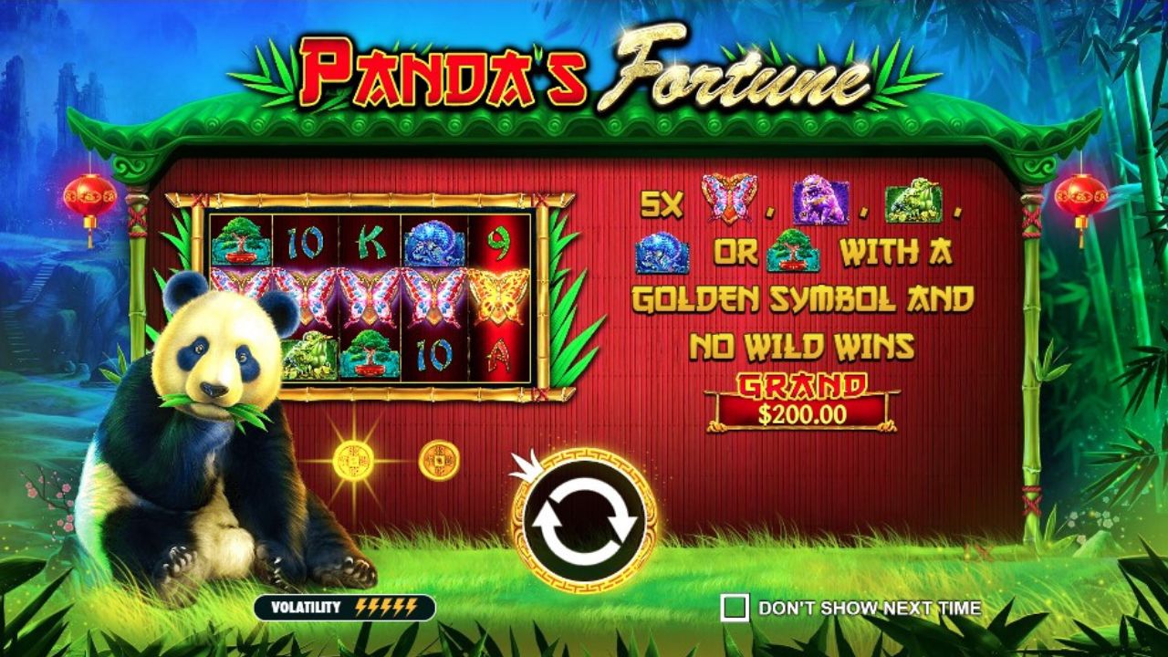 fitur slot panda's fortune