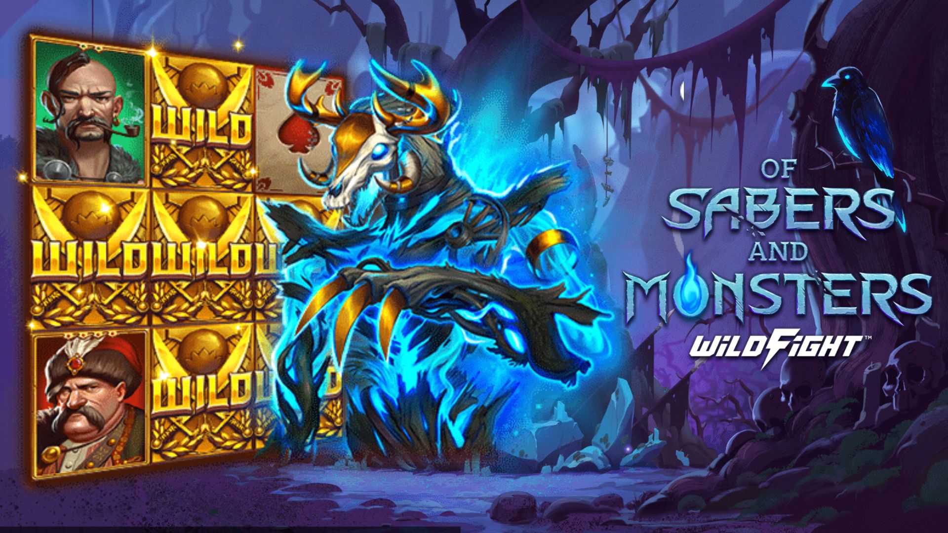 fiture game slot of sabers and monsters wild fight