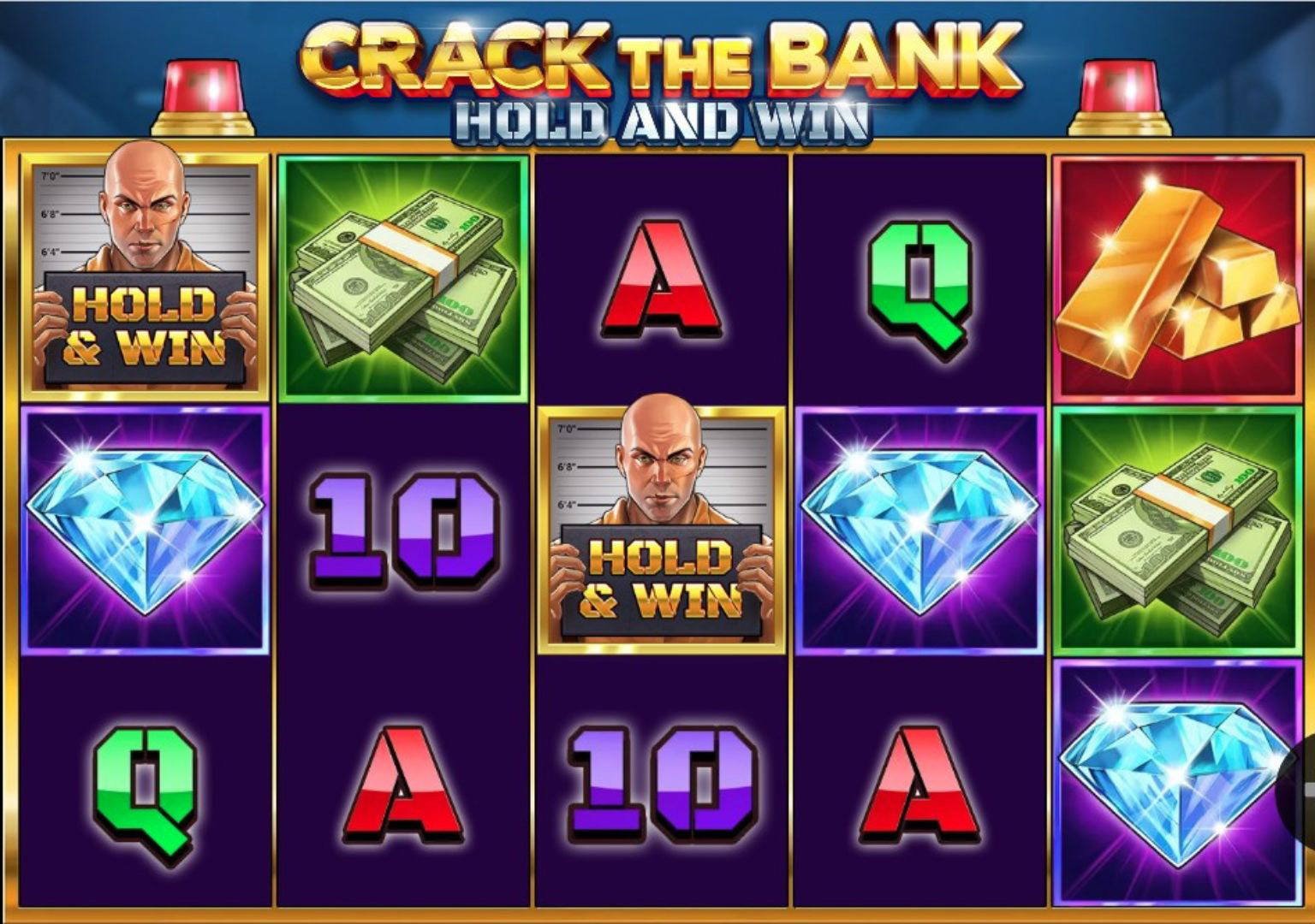gameplay slot crack the bank hold and win