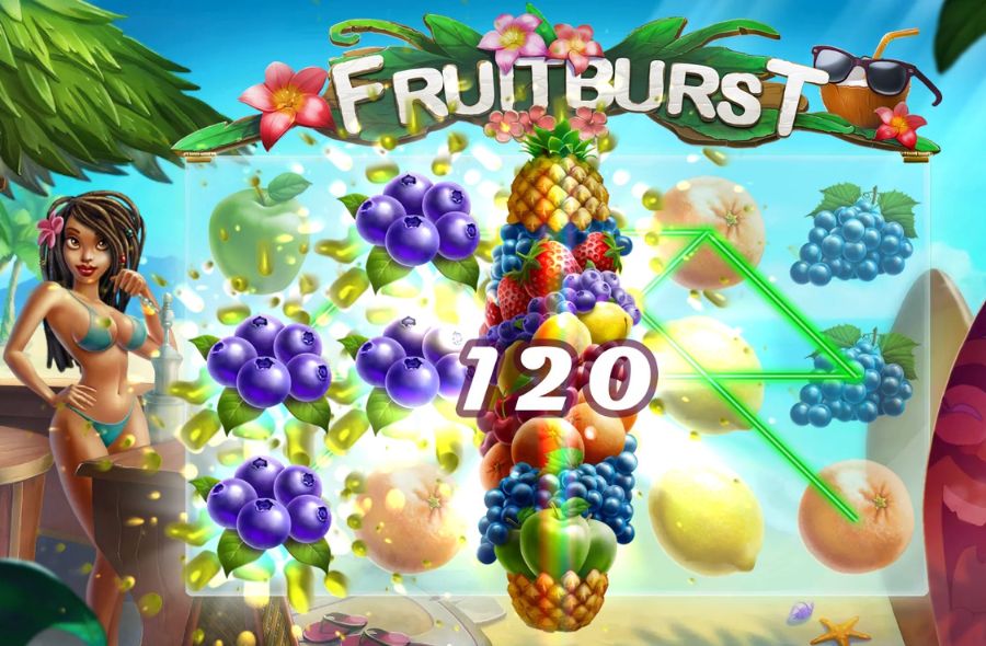 gameplay slot fruit burst