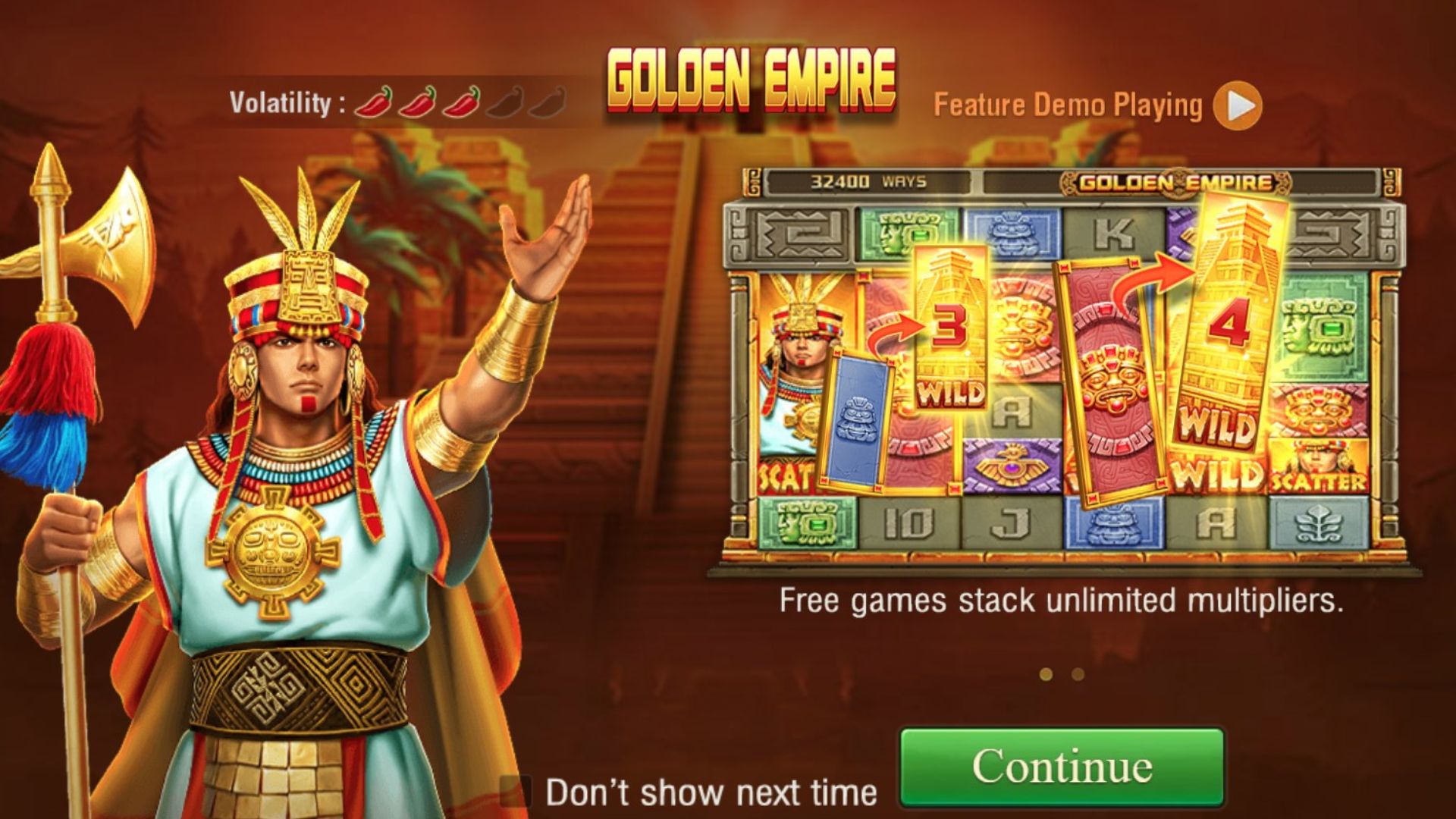 gameplay slot golden empire