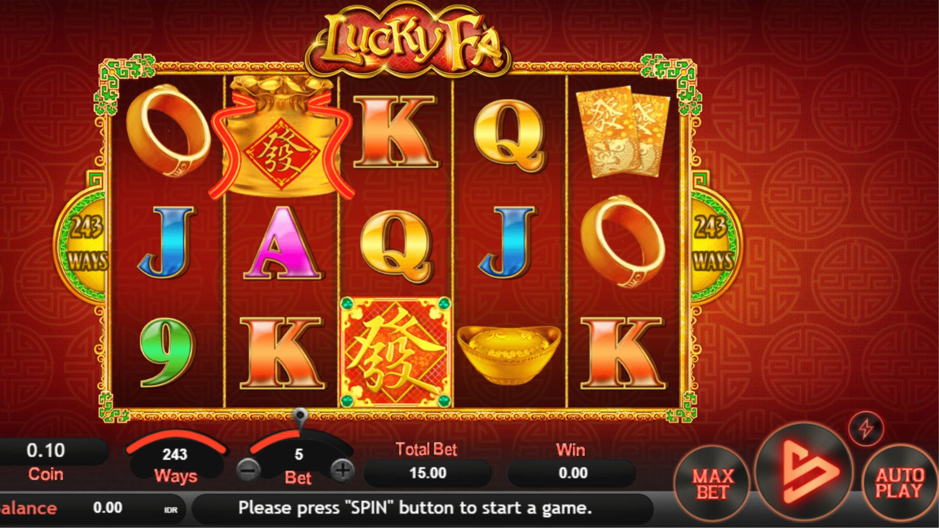 gameplay slot lucky fa