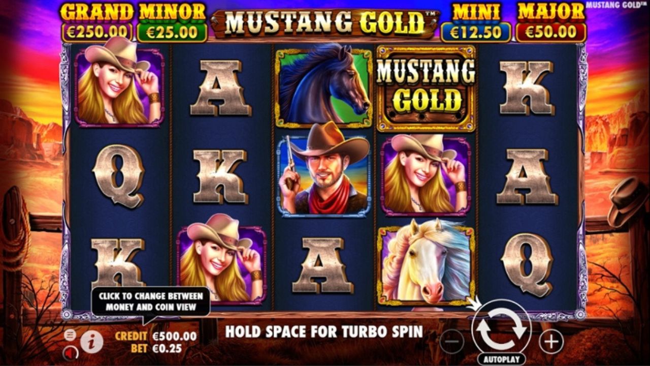 gameplay slot mustang gold