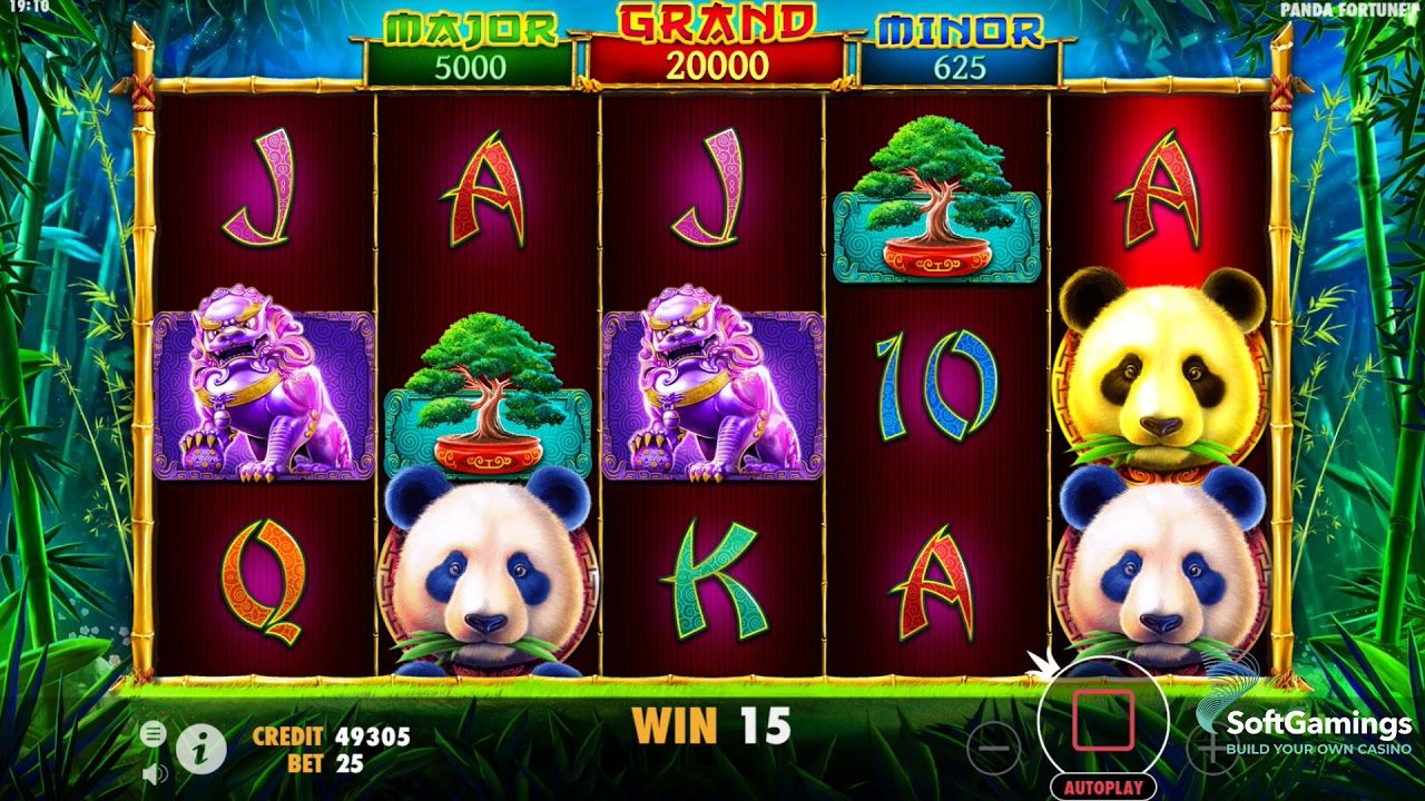 gameplay slot panda's fortune