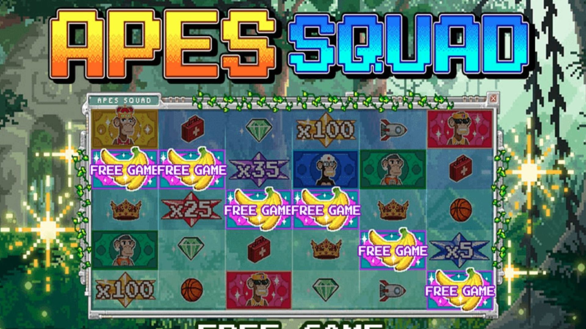 tampilan game slot apes squad