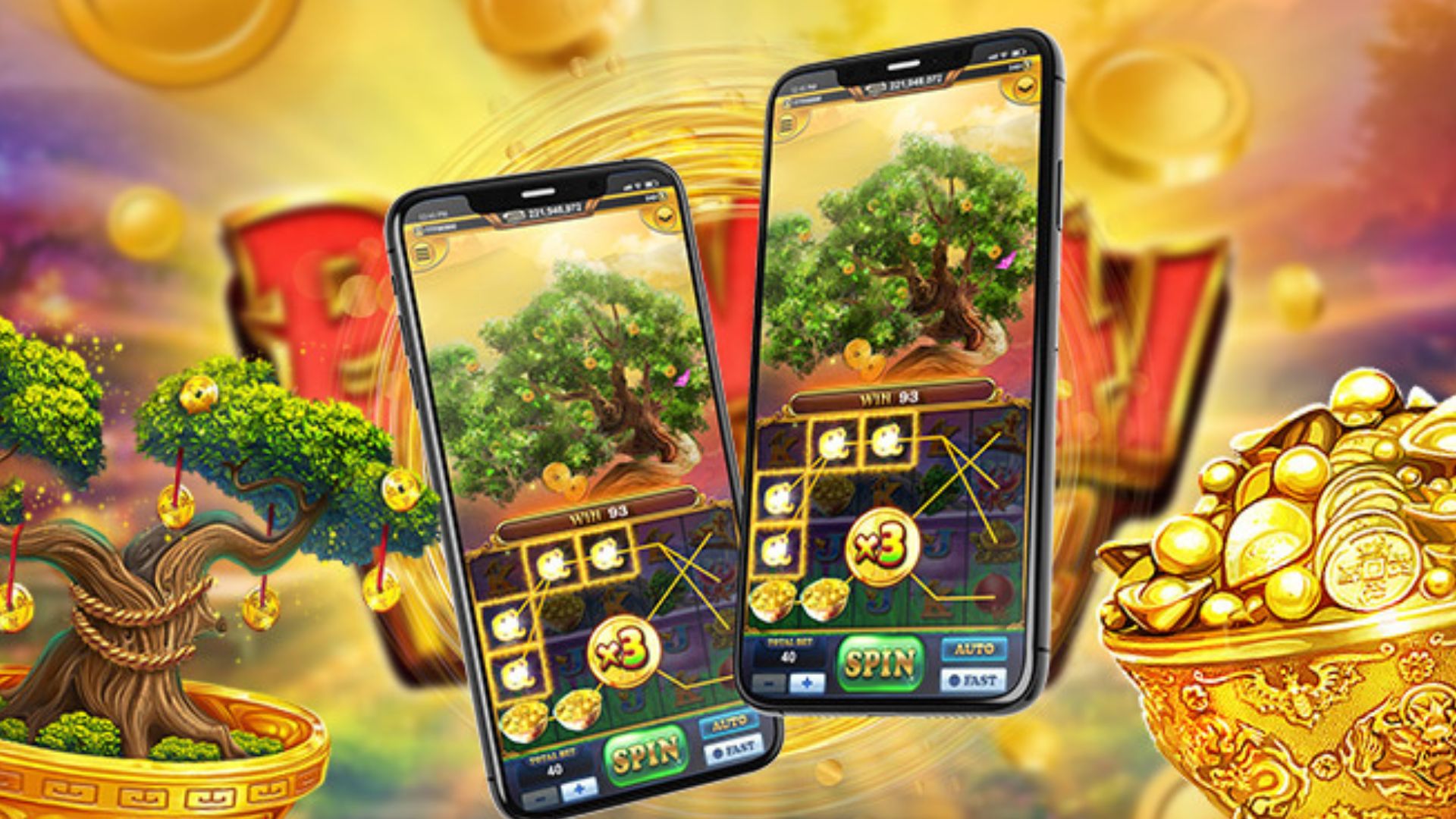 tampilan game slot bonsai of riches