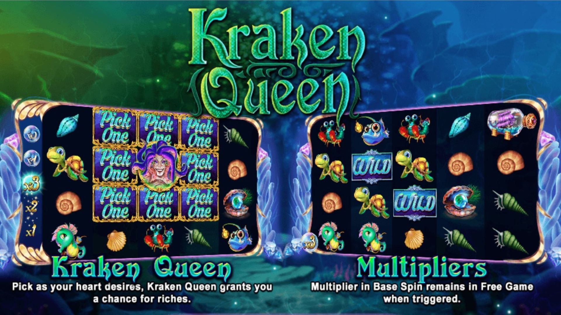 tampilan game slot kraken queen